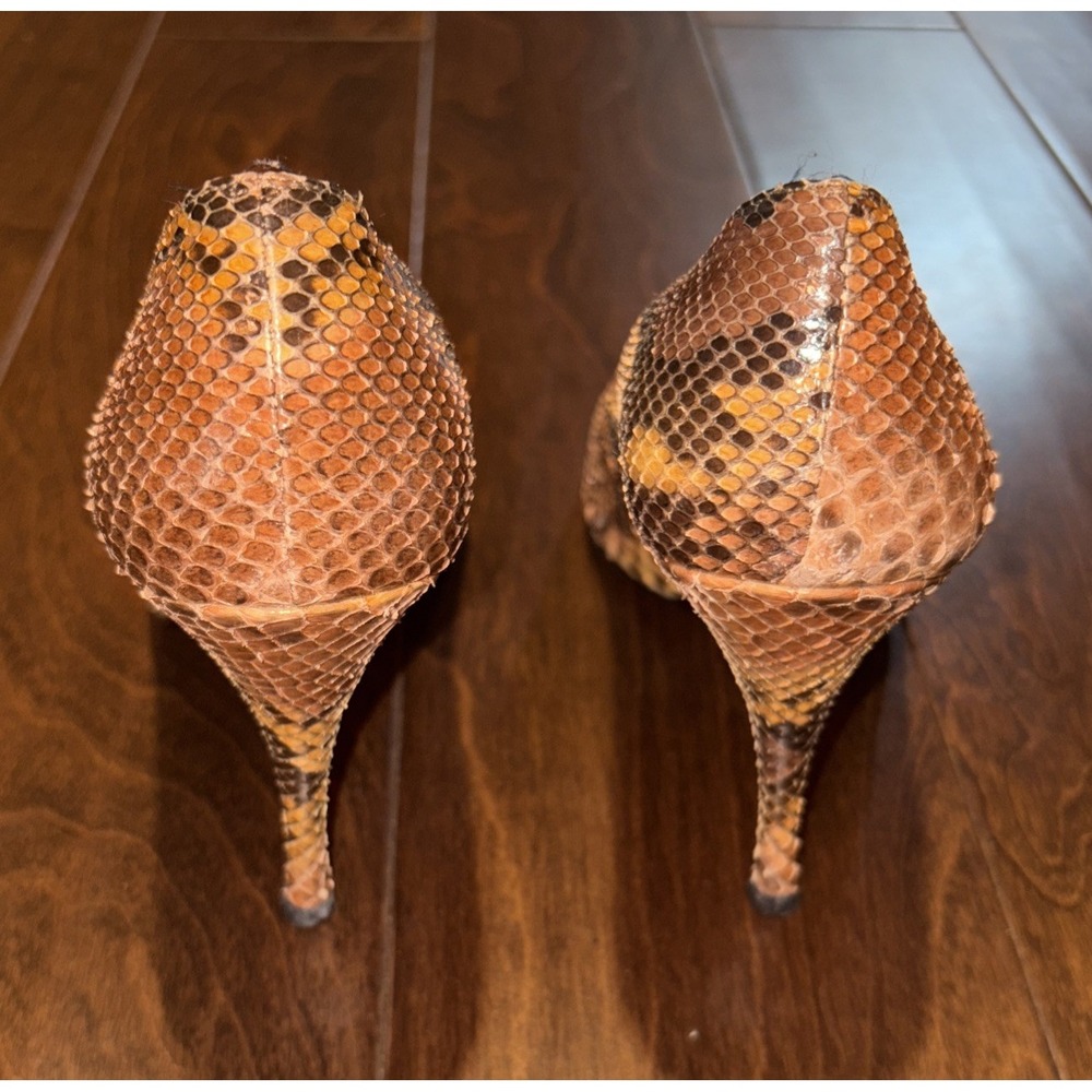 Stuart Weitzman Python Heels Size‎ 8 - image 2